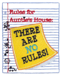 Rules For Aunties House