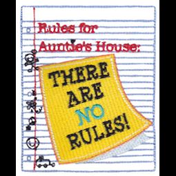 Rules For Aunties House