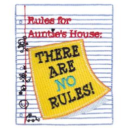 Rules For Aunties House