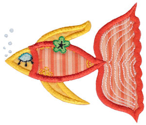 Decorative Sea Creatures Applique 2
