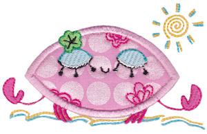 Decorative Sea Creatures Applique 4