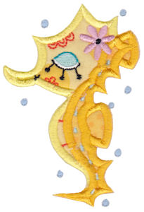 Decorative Sea Creatures Too Applique 1