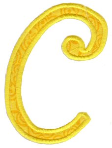 Delicious Applique Alphabet c