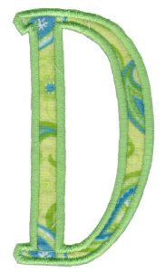 Delicious Applique Alphabet d