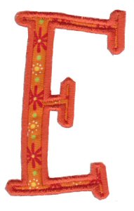 Delicious Applique Alphabet e