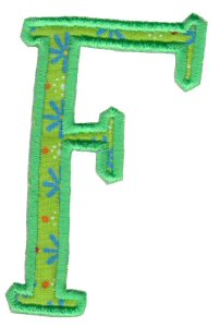 Delicious Applique Alphabet f