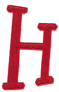 Delicious Applique Alphabet h