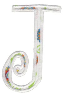 Delicious Applique Alphabet j