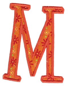 Delicious Applique Alphabet m