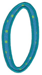 Delicious Applique Alphabet o