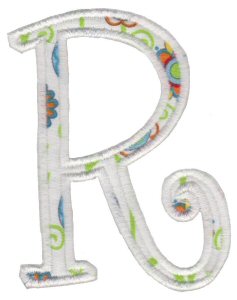 Delicious Applique Alphabet r