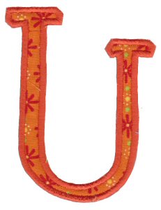Delicious Applique Alphabet u
