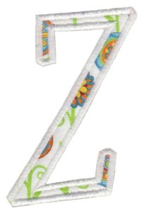 Delicious Applique Alphabet z