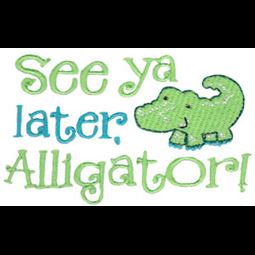 Boy See You Later Alligator