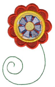 Doodle Flowers Applique 2