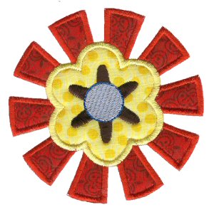 Doodle Flowers Applique 5