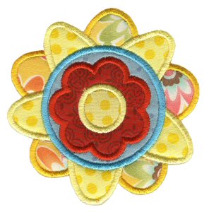 Doodle Flowers Applique 6