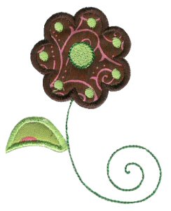 Doodle Flowers Applique 8