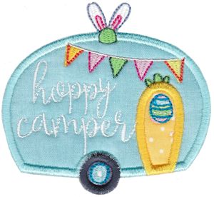 Hoppy Camper Applique