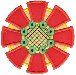 Fancy Flowers Applique 5x7 2