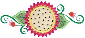 Fancy Flowers Applique 5x7 5