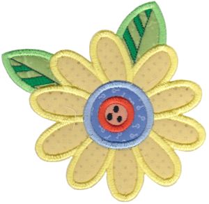 Fancy Flowers Applique 5x7 7