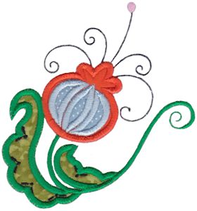 Fancy Flowers Applique 5x7 9