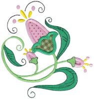 Fancy Flowers Applique 5x7