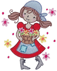 Machine Embroidery Designs | Flower Girls | Bunnycup Embroidery