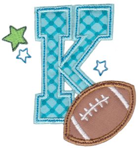 Football Alphabet Applique 11