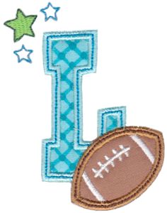 Football Alphabet Applique 12