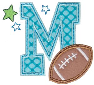 Football Alphabet Applique 13