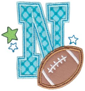 Football Alphabet Applique 14