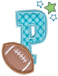 Football Alphabet Applique 16