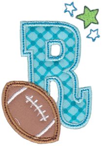Football Alphabet Applique 18
