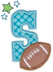 Football Alphabet Applique 19