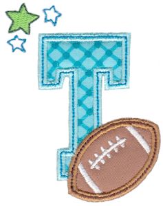 Football Alphabet Applique 20
