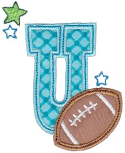 Football Alphabet Applique 21