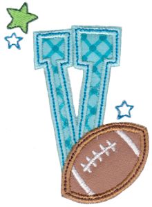 Football Alphabet Applique 22