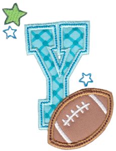 Football Alphabet Applique 25