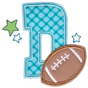 Football Alphabet Applique 4