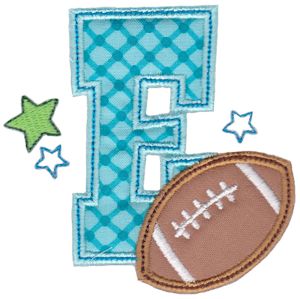 Football Alphabet Applique 5