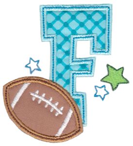 Football Alphabet Applique 6