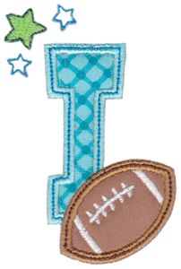 Football Alphabet Applique 9