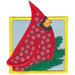Framed Cardinal Applique