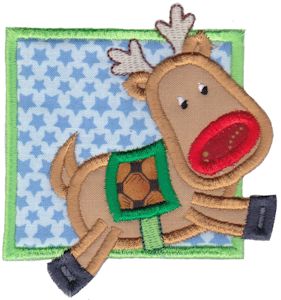 Framed Rudolph Applique