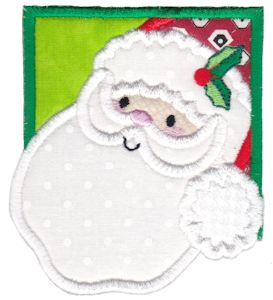 Framed Santa Applique