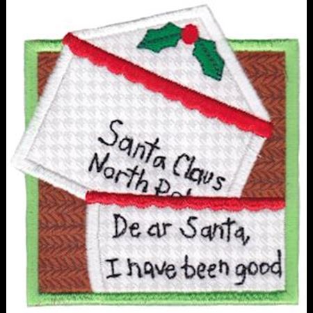 Framed Letters To Santa Applique