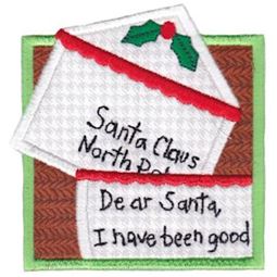 Framed Letters To Santa Applique