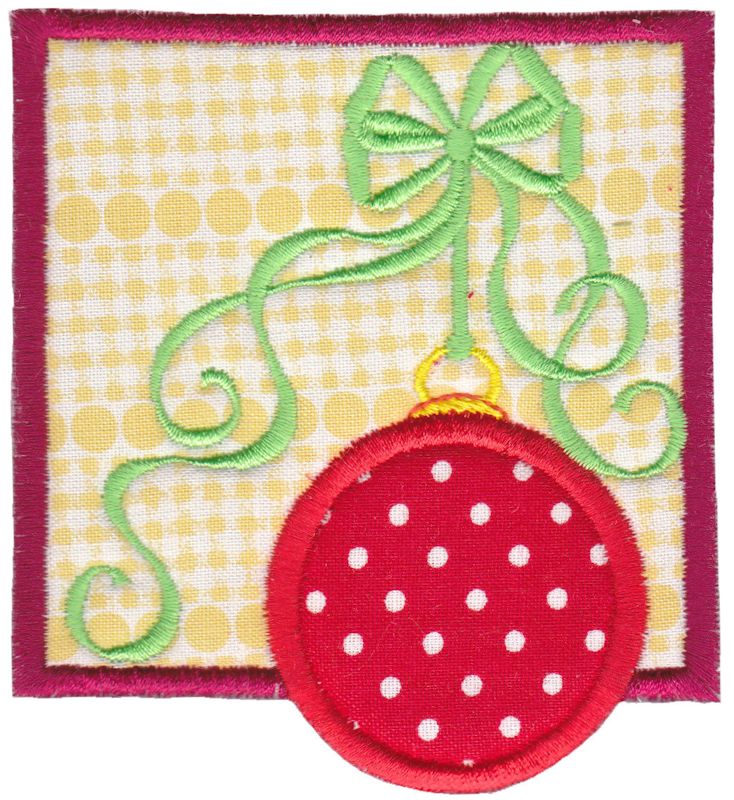 Christmas Ornament Applique